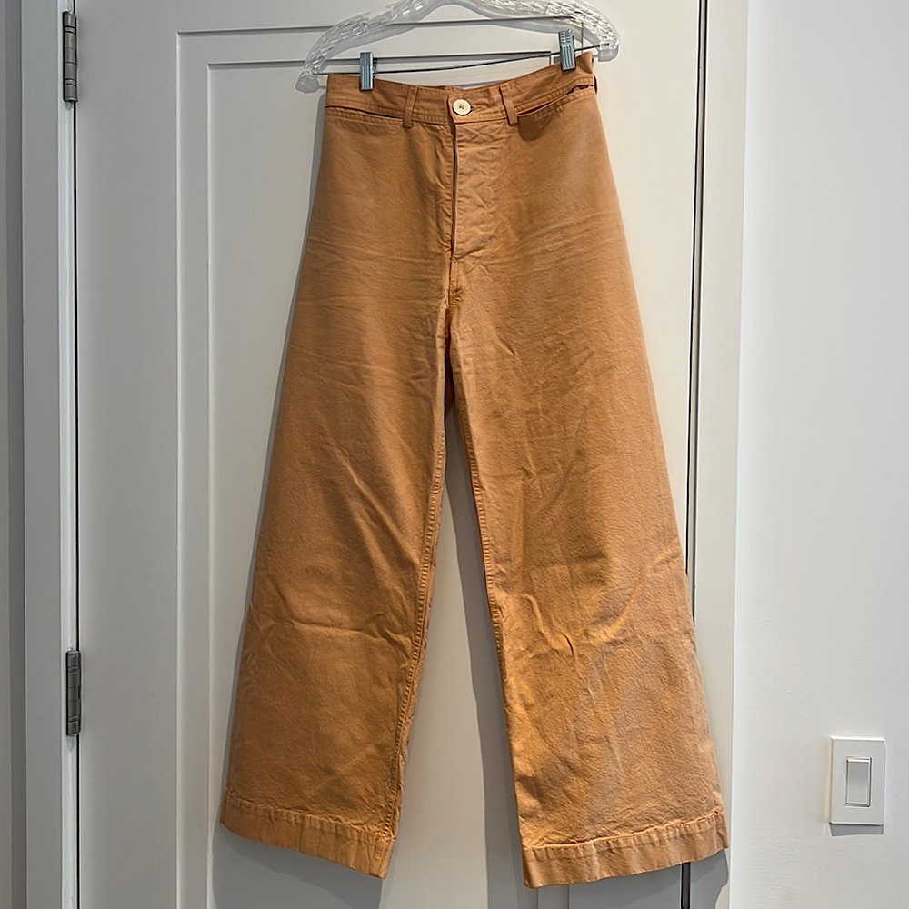 Jesse Kamm Sailor Pants 8 peach salmon